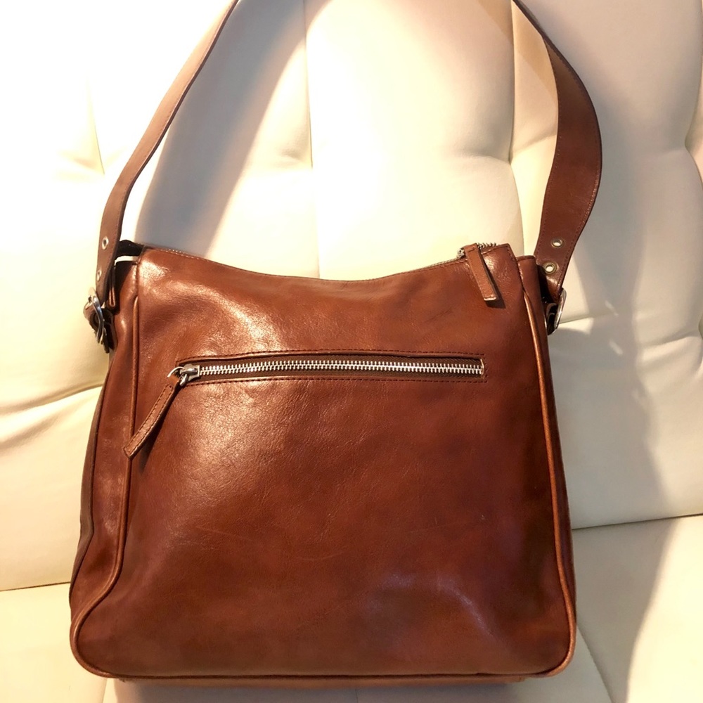 Brown Leather Prague Purse - Picture 2 of 5